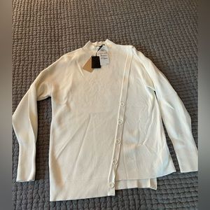 Halogen Asymmetric Ivory Sweater - XS